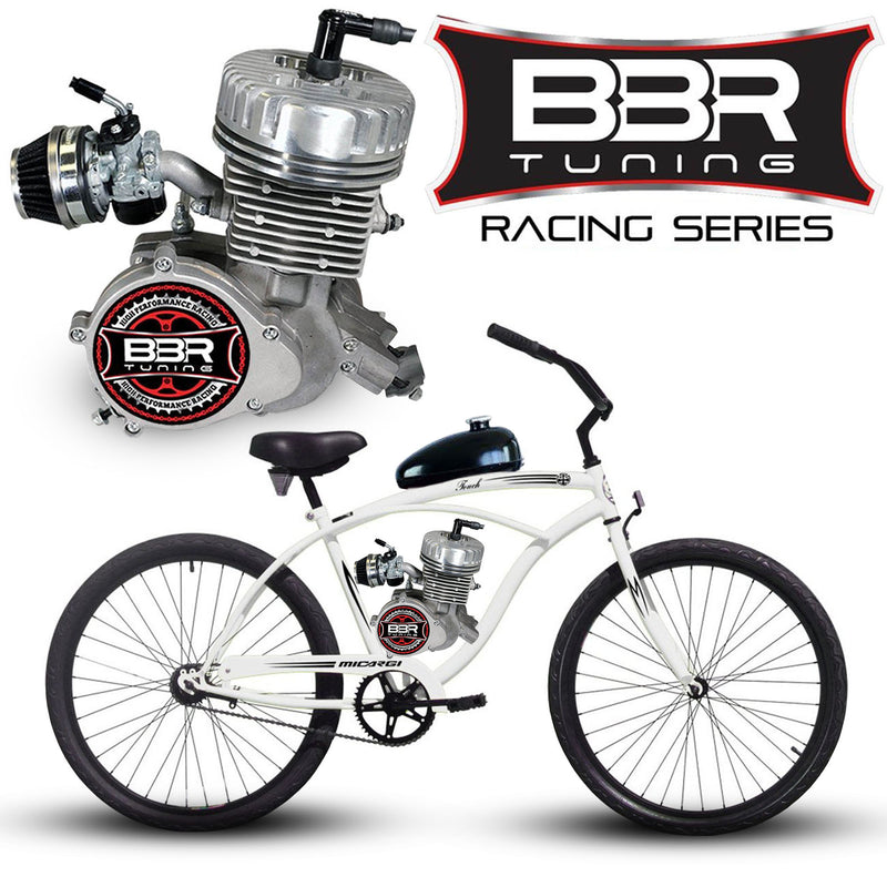 Motorized Bicycle Micargi Touch Racing Series Engine White Main