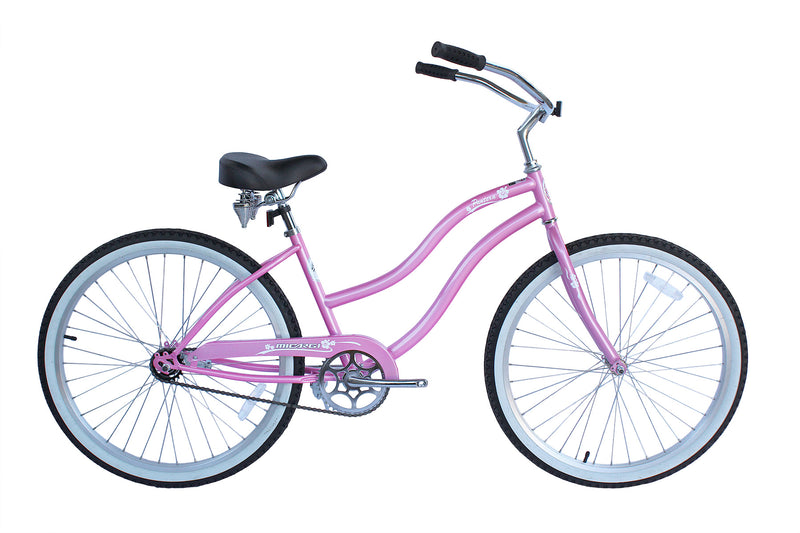 24'' Micargi Womens Pantera baby blue - side of bicycle