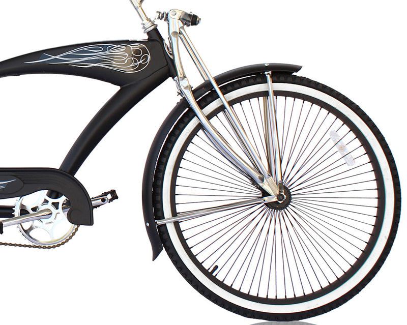 26 Inch Micargi Puma GTS Chopper blue - side of bicycle