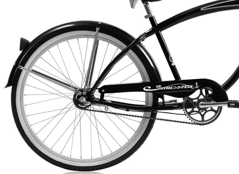 Beach Cruiser Micargi Rover NX3 Black Rear tire