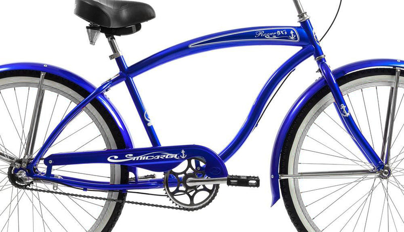 Beach Cruiser Micargi Rover NX3 Blue Close Up