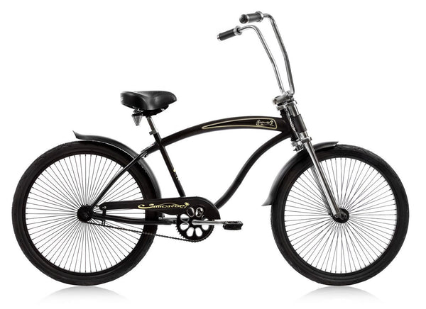 26'' Micargi Mens Rover GT - black - side of bicycle