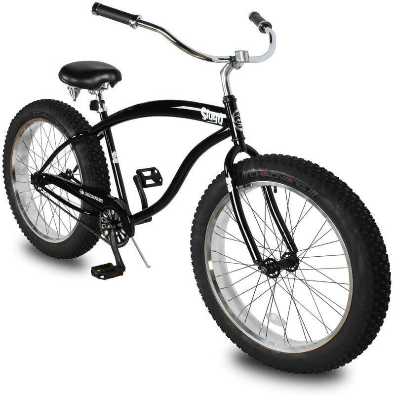 Bicycle Beach Cruiser Micargi Slugo B Black White Front