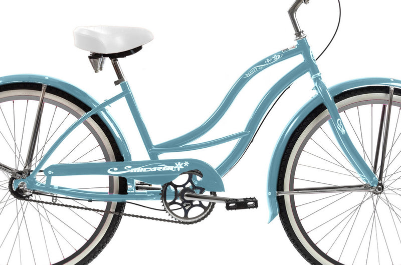 26'' Micargi Womens Tahiti NX3 - baby blue - frame close up