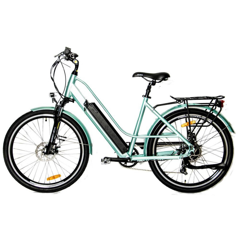 Electric Bike EUNORAU 36V350W E TORQUE Electric Step Thru Bike Green Profile 2