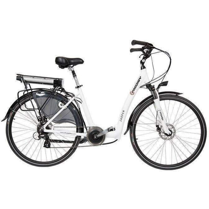 Eprodigy 750W Jasper Electric Cruiser - white bicycle side