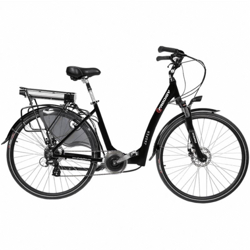 Eprodigy 750W Jasper Electric Cruiser - black bicycle side