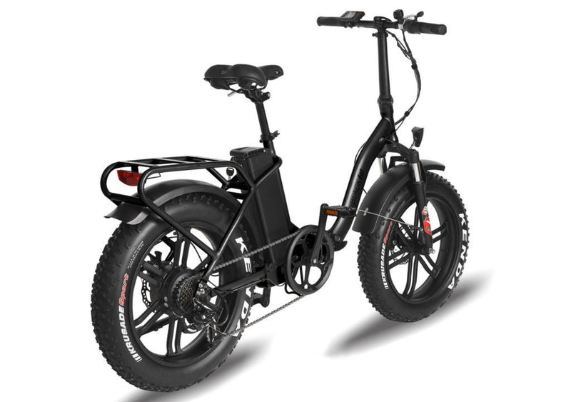 T4B 350W Fat Black 2-Way Fat Tire Folding rear right side