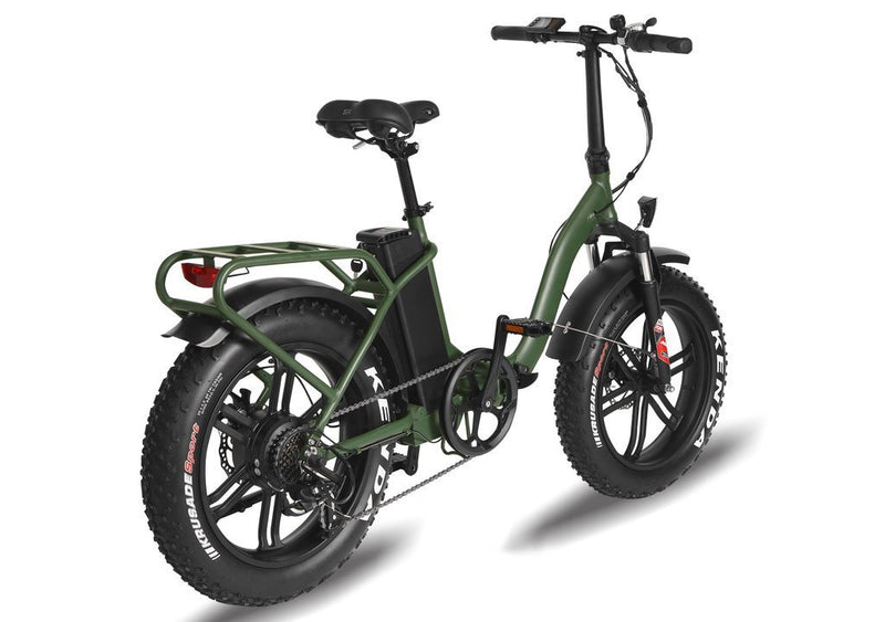 T4B 350W Fat Black 2-Way Fat Tire Folding rear