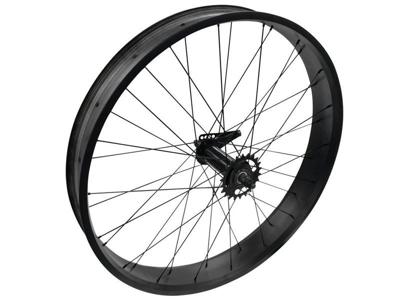 Black wide rims - rear wheel