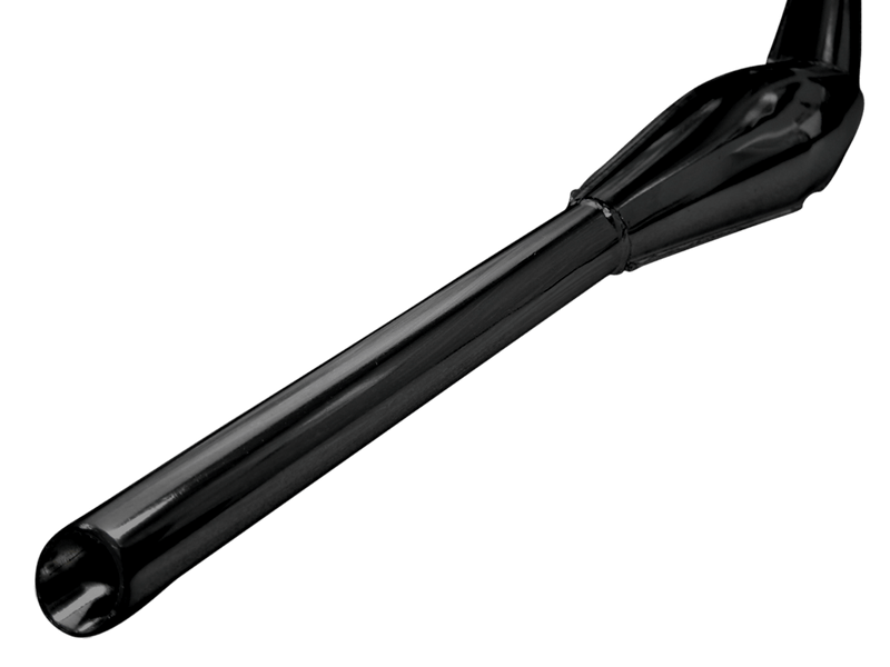 BBR Tuning High Performance F2 Thrust Exhaust Muffler- Black - tip close up