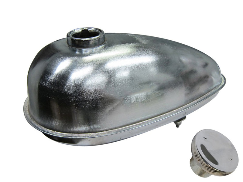 1.5 L Brushed Aluminum Gas Tank - tank with cap