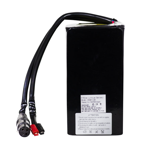 Modwheel 52V 6AH Li-ion E-Bike Battery - battery side