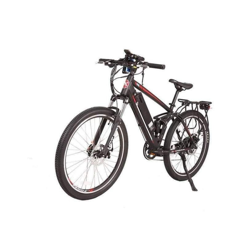 X-Treme 500W Rubicon Mountain black bicycle front