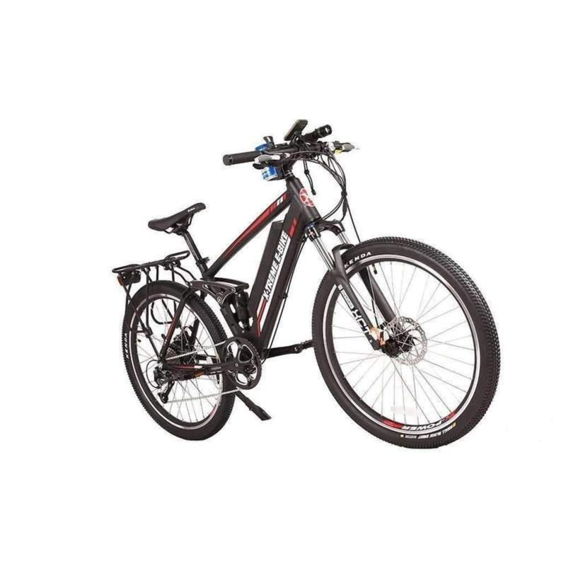 X-Treme 500W Rubicon Mountain black bicycle side