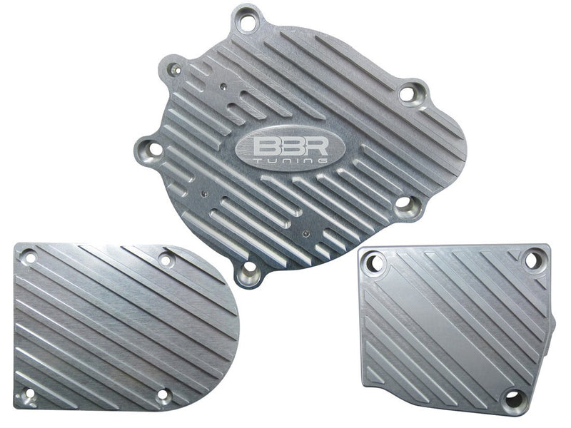 BBR TUNING BILLET ALUMINIUM ENGINE CASE COVER SET - silver