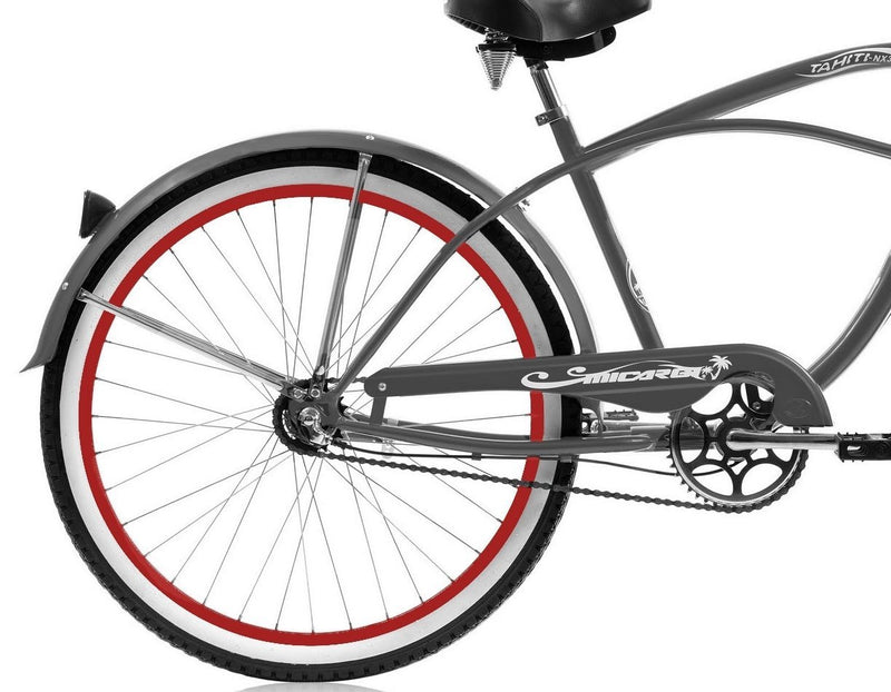 26'' Micargi Mens Tahiti NX3 - grey - rear wheel