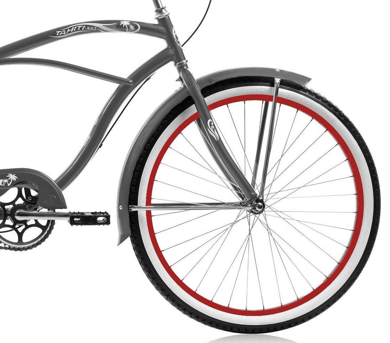 26'' Micargi Mens Tahiti NX3 - grey - front wheel