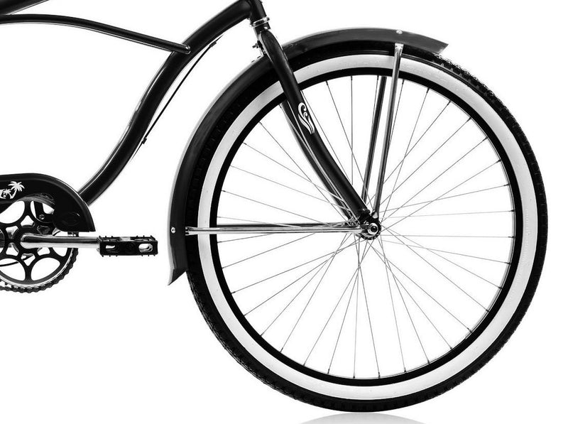 26'' Micargi Mens Tahiti NX3 - matte black - front wheel