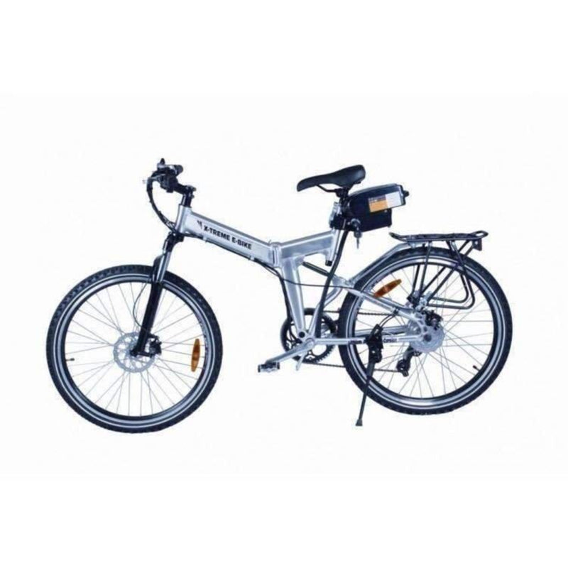 X-Treme 350W X-Cursion Max Folding silver bicycle side